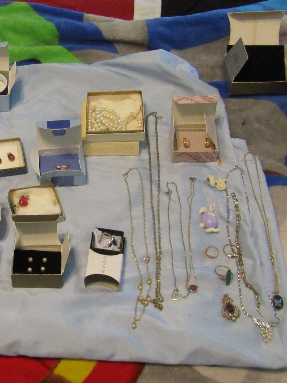 Mixed lot of Vintage Avon fashion jewelry All NEW 37 boxes